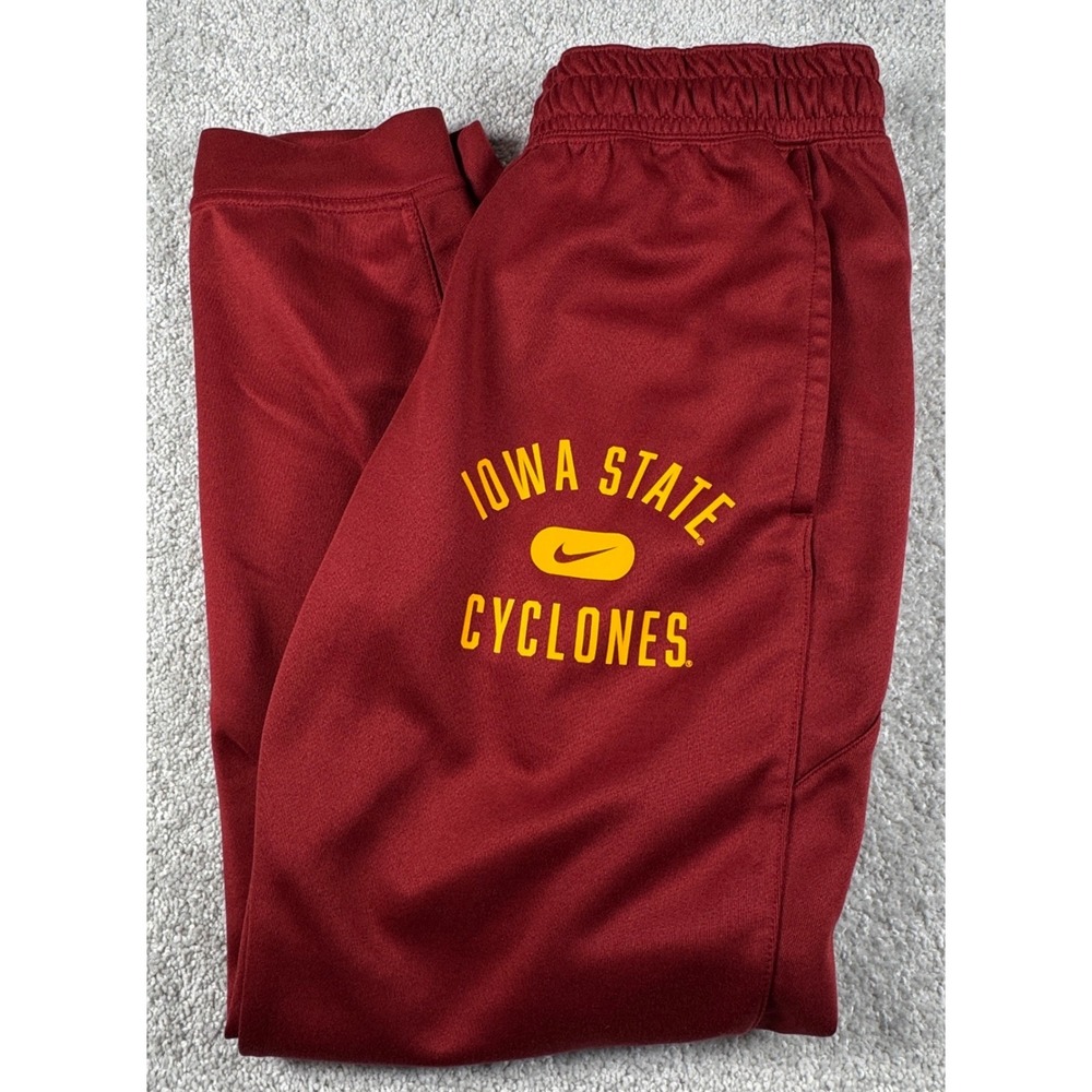 Iowa State Cyclones Pants Nike Mens Small Red Dri-Fit Joggers